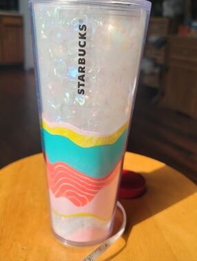 2020 Starbucks Limited Edition Venti Size Double Walled Acrylic Cold Tumbler.